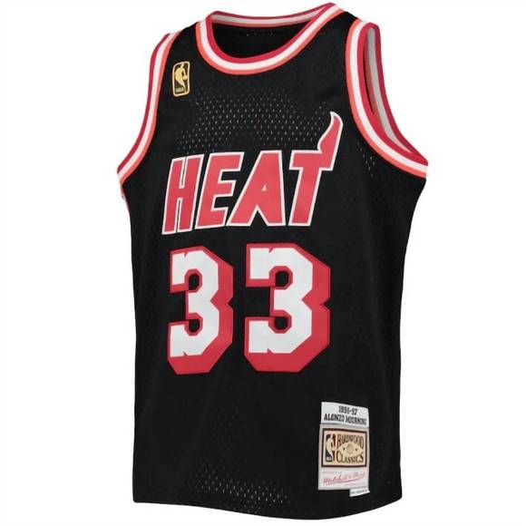 MITCHELL & NESS Other - NEW MITCHELL & NESS boy's nba miami heat mourning alonzo jersey in black